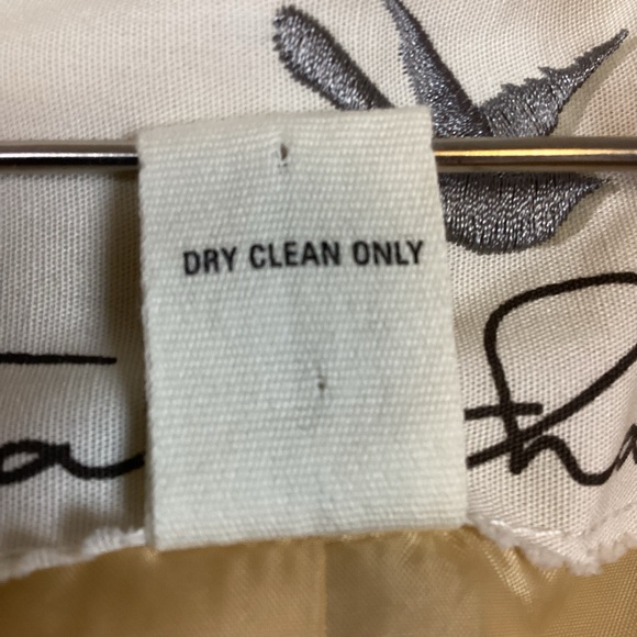 Tabitha Wool Blend Herringbone Blazer Gold Womens 8 - Picture 8 of 13